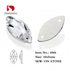 DZ 4066 10*5 MM Navette shape crystal sew on stone